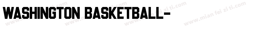 Washington Basketball字体转换